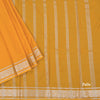 Semi Mysore Silk Navy Blue Plain Saree And Zari Border 02