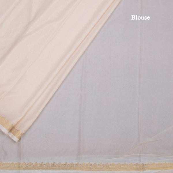 Semi Mysore Silk Mango Yellow Plain Saree And Zari Border