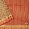 Semi Mysore Silk Sandal Floral Printed Saree And Zari Border 02