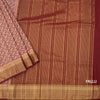 Semi Mysore Silk Peach Floral Printed Saree And Zari Border 02