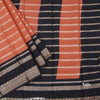 Semi Mysore Silk Peach Zari Stripes Saree