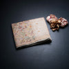 Semi Raw Silk Light Brown Floral Printed Saree 03