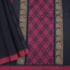 Chettinad Cotton Black Thread Embossed Saree