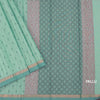 Chettinad Cotton Light Green Thread Embossed Saree