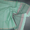 Chettinad Cotton Light Green Thread Embossed Saree
