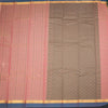 Chettinad Cotton Peach Thread Embossed Saree