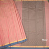 Chettinad Cotton Peach Thread Embossed Saree