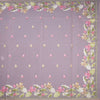 Organza Light Pink Floral Thread Embroidered Saree