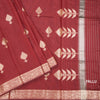 Semi Silk Maroon Zari Worked Saree 02