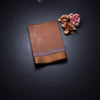 Chanderi Cotton Cinnamon Brown Printed Saree