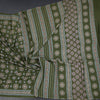Chanderi Cotton Mehandi Green Printed Saree 02
