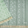 Chanderi Cotton Light Green Printed Saree 04