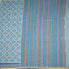 Chanderi Cotton Light Blue Printed Saree 03
