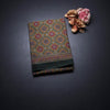 Chanderi Cotton Olive Green Printed Saree 02