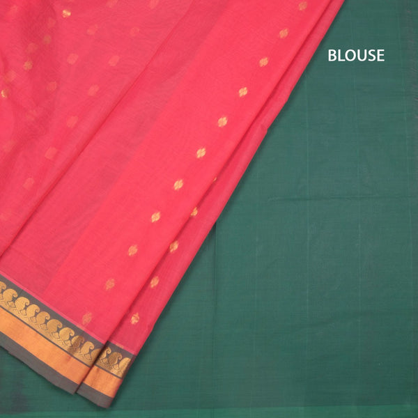 KTSR41980-4-Venkatagiri-Cotton-Fiery-Rose-Pink-Zari-Worked-Saree-blouse