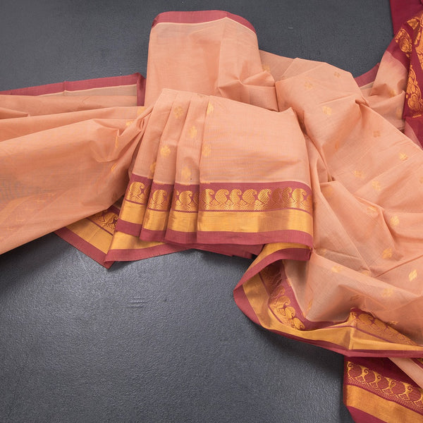 KTSR41981-Venkatagiri-Cotton-Peach-Zari-Worked-Saree-main