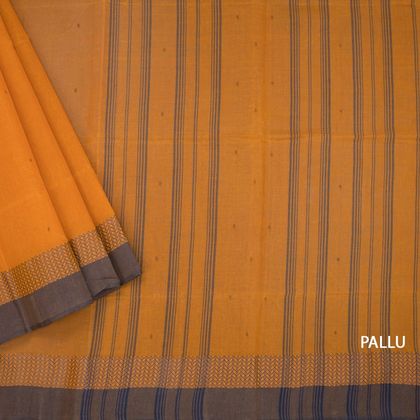 KTSR41983-3-Bengali-Cotton-Mango-Yellow-Saree-With-Thread-Buttas-pallu