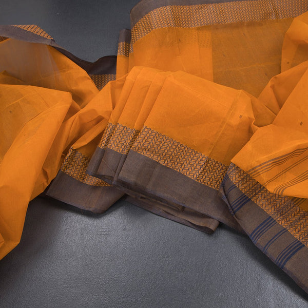 KTSR41983-Bengali-Cotton-Mango-Yellow-Saree-With-Thread-Buttas-main