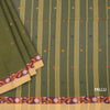 KTSR41985-3-Bengali-Cotton-Olive-Green-Saree-With-Thread-Buttas-pallu