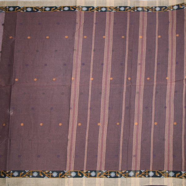 KTSR41987-2-Bengali-Cotton-Thulian-Pink-Saree-With-Thread-Buttas-full-veiw