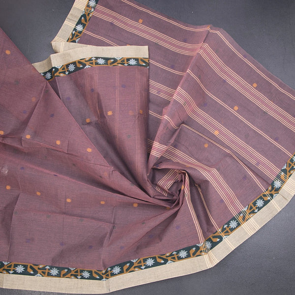 KTSR41987-5-Bengali-Cotton-Thulian-Pink-Saree-With-Thread-Buttas-crush
