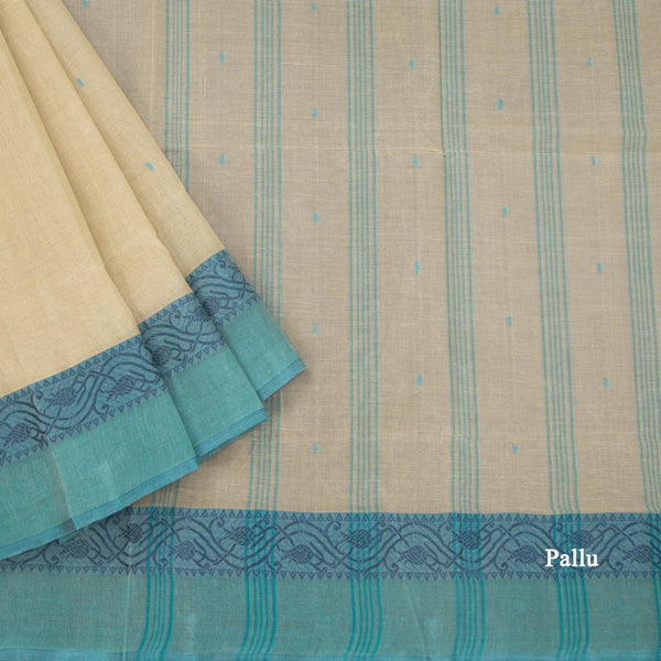 KTSR41990-3-Bengali-Cotton-Pista-Green-Saree-With-Thread-Buttas-pallu