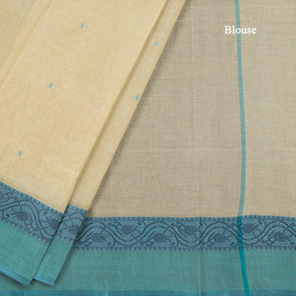 KTSR41990-4-Bengali-Cotton-Pista-Green-Saree-With-Thread-Buttas-blouse