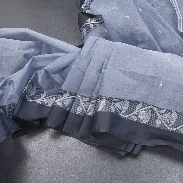 KTSR41992-Bengali-Cotton-Grey-Saree-With-Thread-Buttas-main