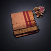 KTSR42001-1-Kalyani-Cotton-Peach-Zari-Worked-Saree-fold