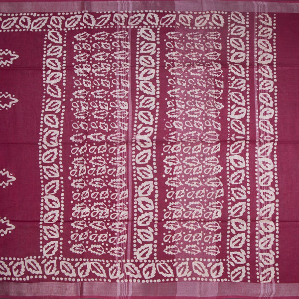 KTSR42020-2-Semi-Linen-Wine-Shibori-Printed-Saree-full-veiw