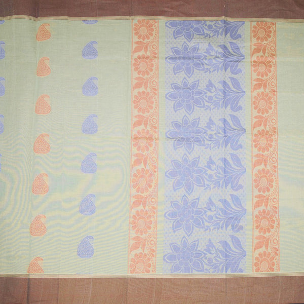 KTSR42063-2-Negamam-Cotton-Pista-Green-Thread-Embossed-Saree-02-full-veiw