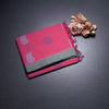 KTSR42067-1-Negamam-Cotton-Rose-Pink-Thread-Embossed-Saree-fold