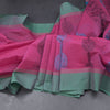 KTSR42068-Negamam-Cotton-Hot-Pink-Thread-Embossed-Saree-main