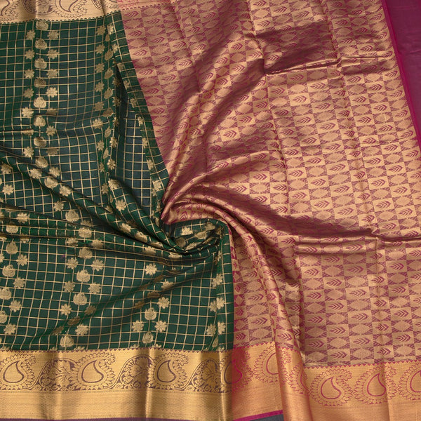 KTSR42070-5-Silk-Cotton-Dark-Green-Zari-Worked-Saree-07-crush