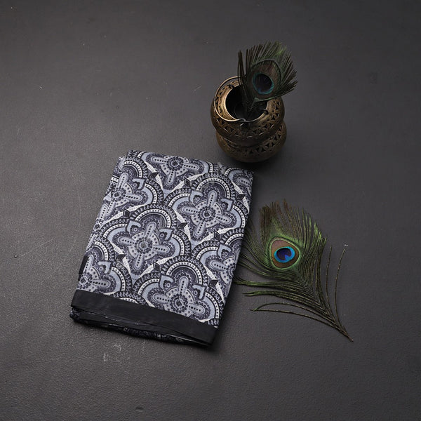 Pure Silk Printed Pastel Blue Saree