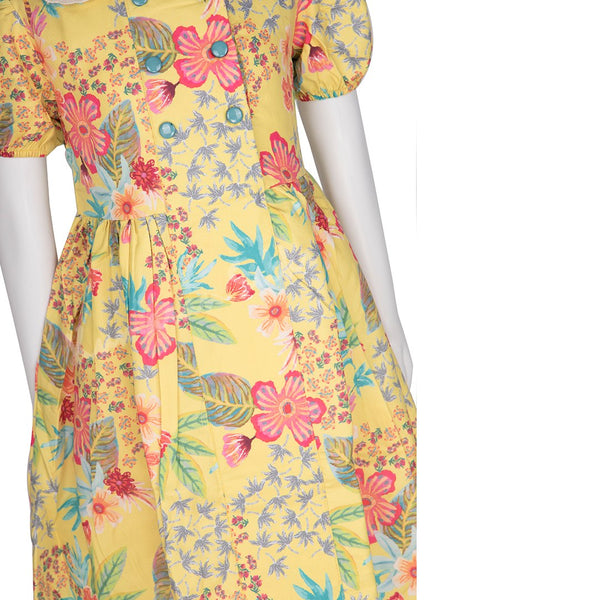 Yellow Printed Short Frock