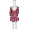 Maroon Printed Short Frock