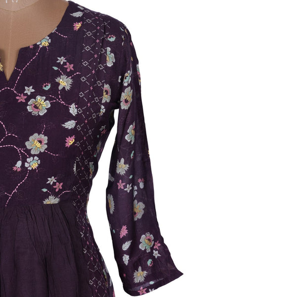 Cotton Printed Umbrella Kurtis