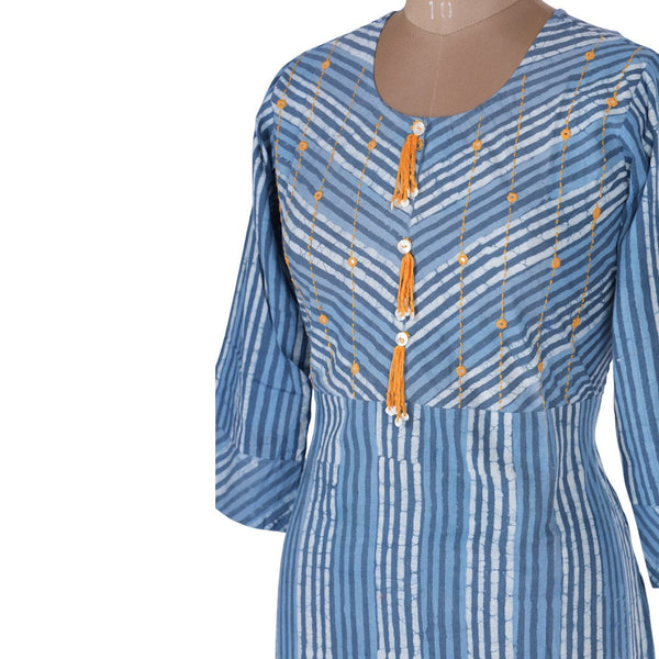 Cotton Printed Multi Colour Kurtis