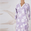 Muslin Printed Lavender Kurtis