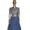 Netted Lehanga Choli With Stone Work