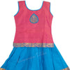 Pure Silk Rose Pink 4 Years Baby Pavada Set - Kumaran Silks