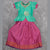 Pure Silk Ramar Green With Magenta Pink 6 Years Baby Pavadai Set