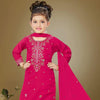 Silk Cotton Rani Pink Salwar Suit 03 - Kumaran Silks