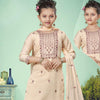 Silk Cotton Cream Salwar Suit 03 - Kumaran Silks