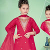 Silk Cotton Rani Pink Salwar Suit 04 - Kumaran Silks