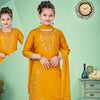 Silk Cotton Mustard Salwar Suit 04 - Kumaran Silks