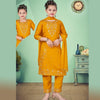 Silk Cotton Mustard Salwar Suit 04 - Kumaran Silks