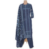 Navy Blue Printed Readymade Salwar Suit