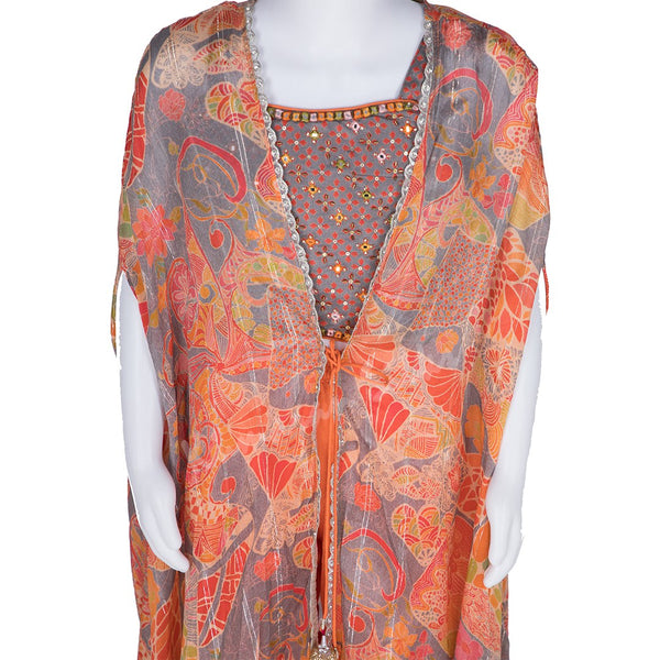 Grey Printed Palazzo Set